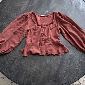 Altar'd State Terracotta Blouse
